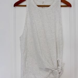 Lululemon Tie Front Heathered Gray Tank Top
